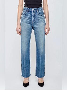 Moussy Vintage Allerton Wide Straight Jeans Size 26 High Rise